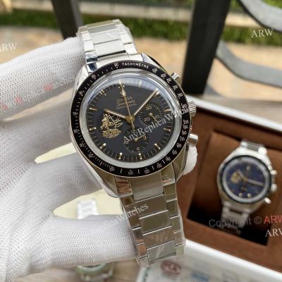 Replica Omega Speedmaster Apollo 11 50th Anniversary Grey Dial Stainless Steel Watch